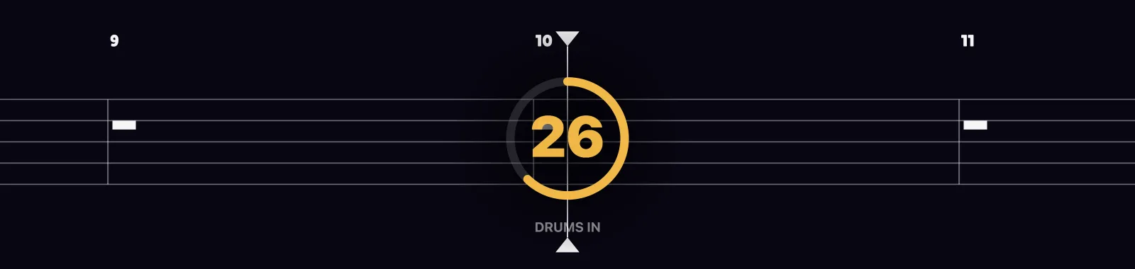 505 by Arctic Monkeys as drum notation in DRUMY