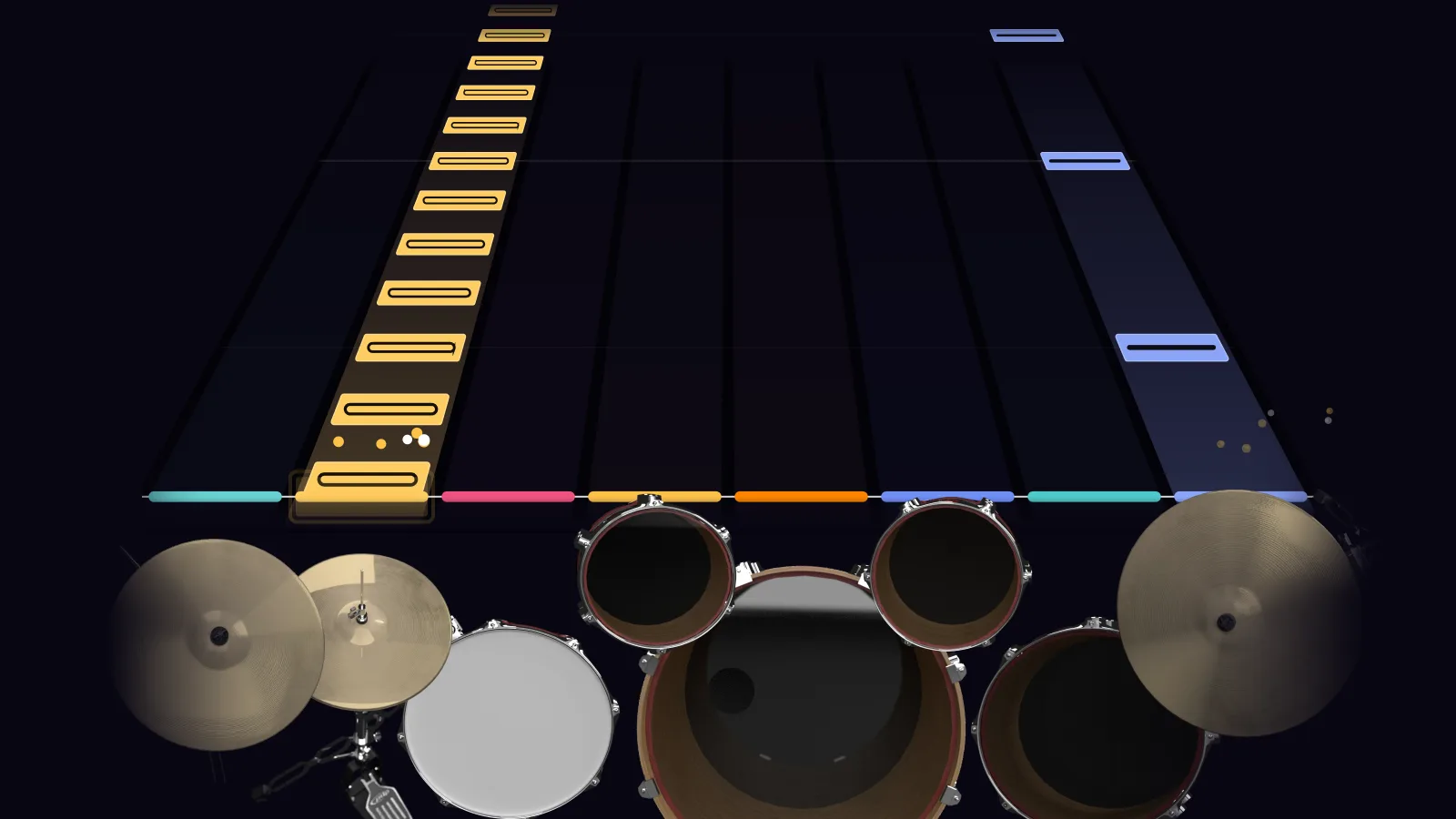 Africa by Toto in DRUMY: the chorus falling in Beatfall