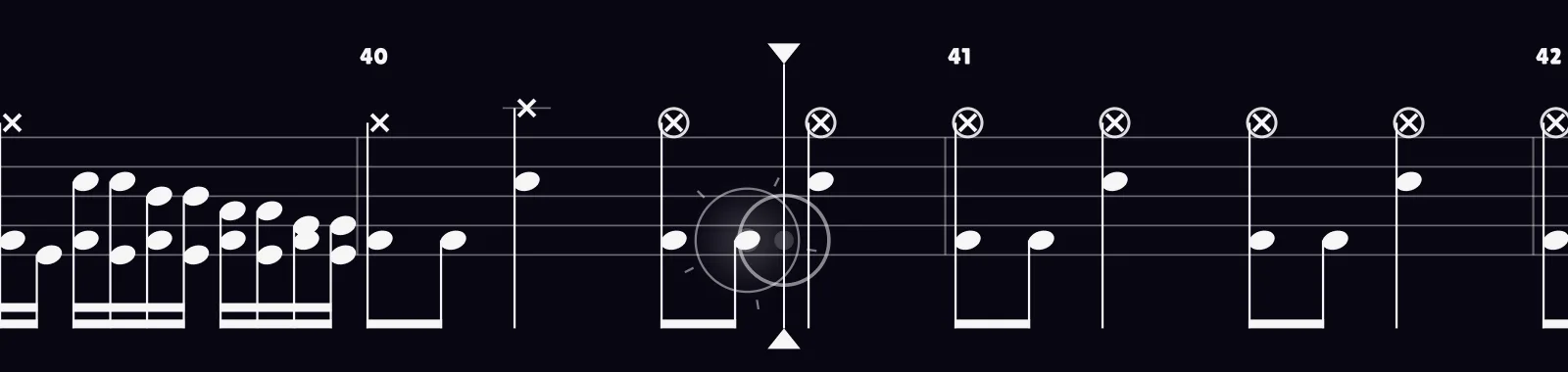 Afterlife by Avenged Sevenfold as drum notation in DRUMY