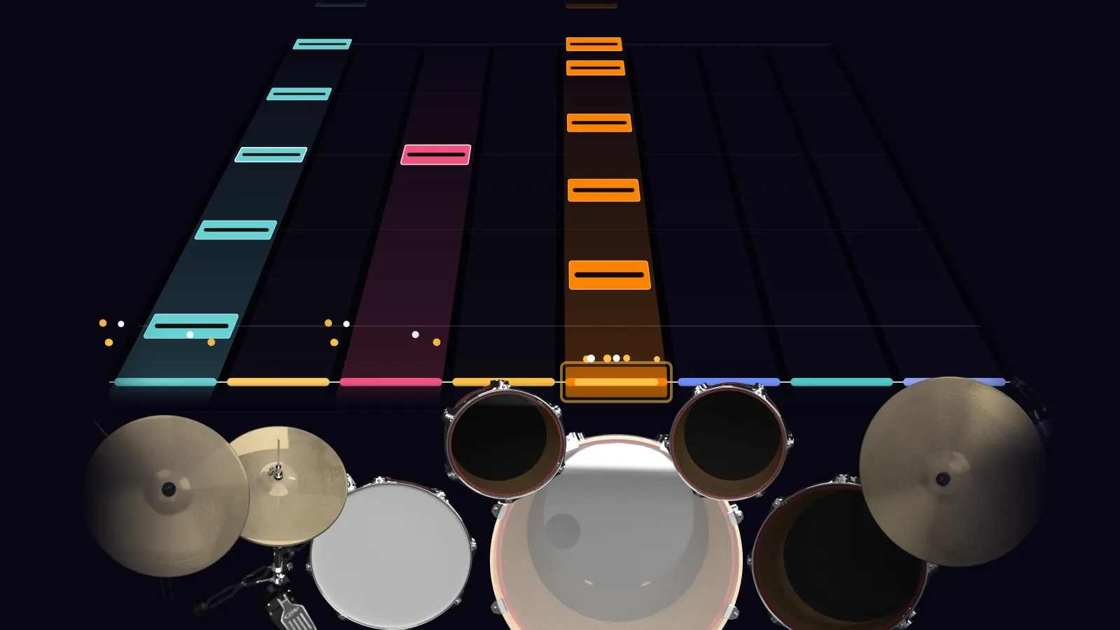 Almost Easy by Avenged Sevenfold in DRUMY: the chorus falling in Beatfall