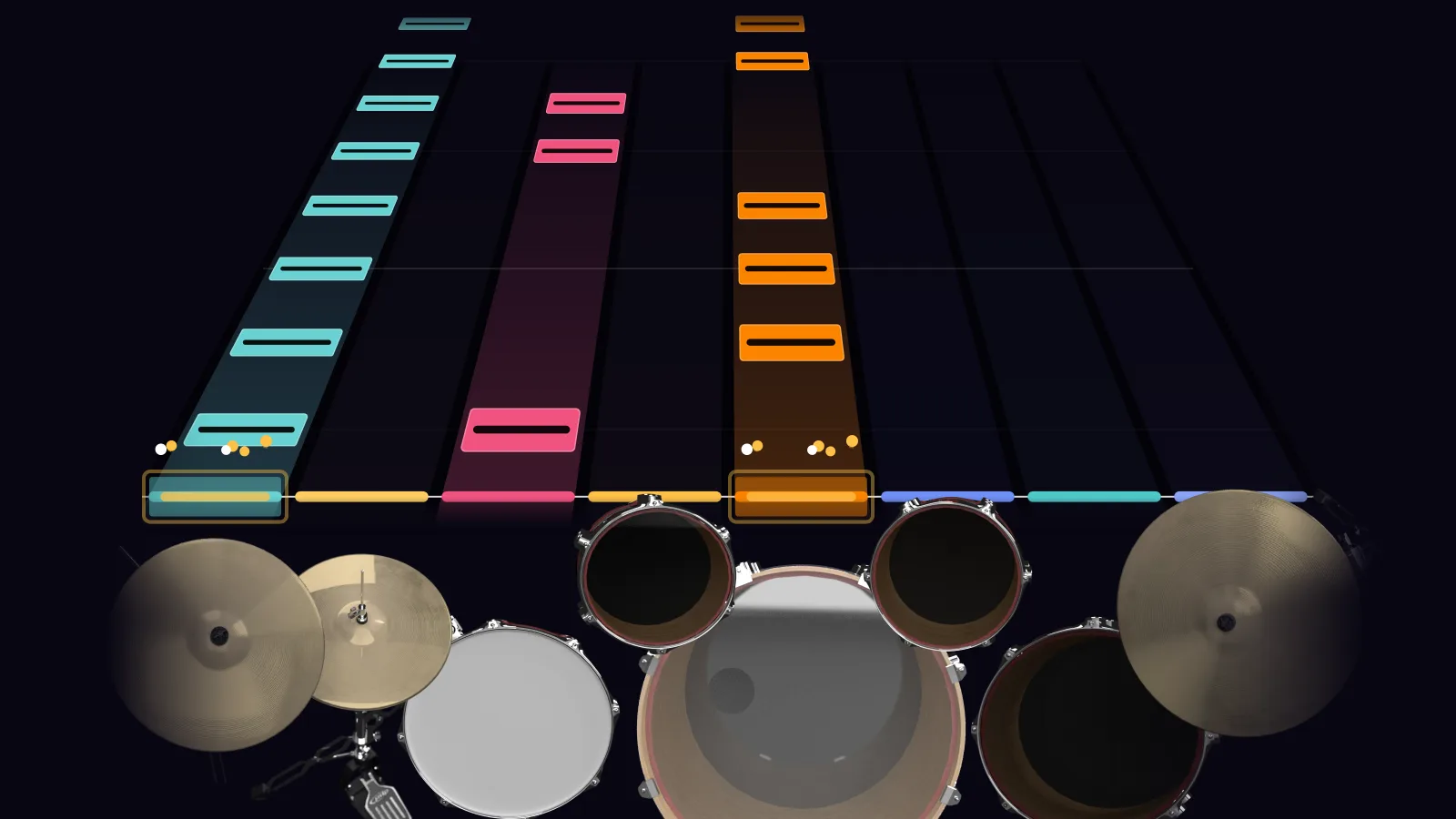 Alone + Easy Target by Foo Fighters in DRUMY: the chorus falling in Beatfall