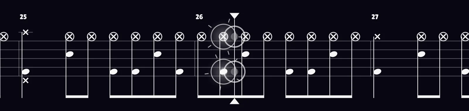 American Idiot by Green Day as drum notation in DRUMY