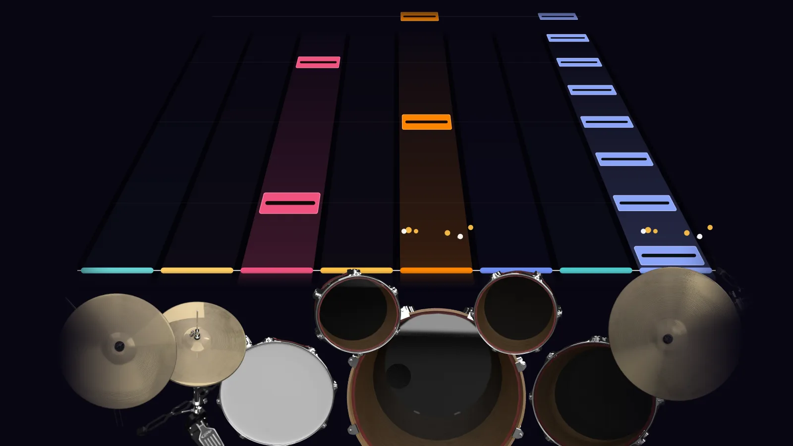 Angry Again by Megadeth in DRUMY: the chorus falling in Beatfall