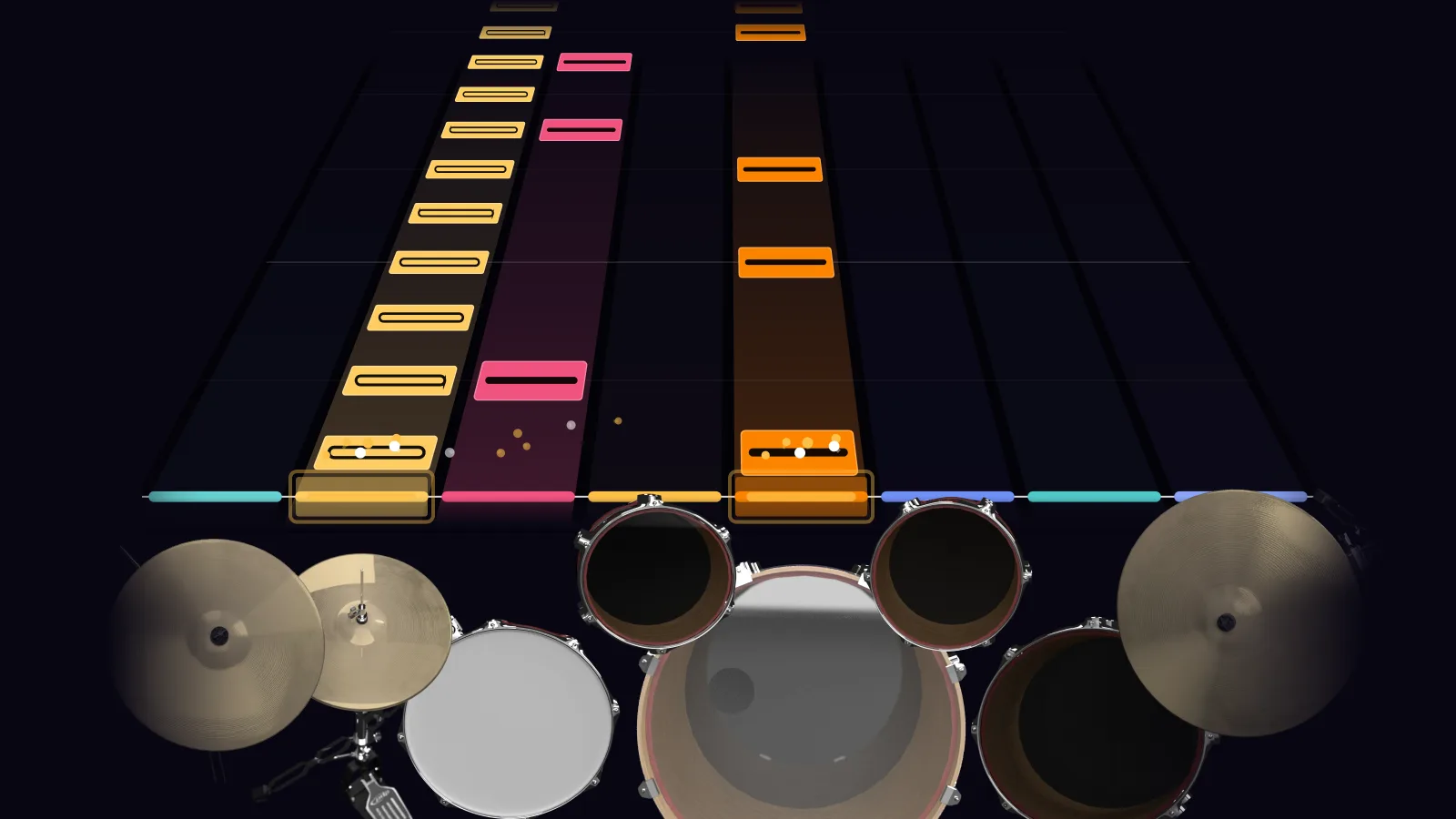 Animals by Muse in DRUMY: the chorus falling in Beatfall