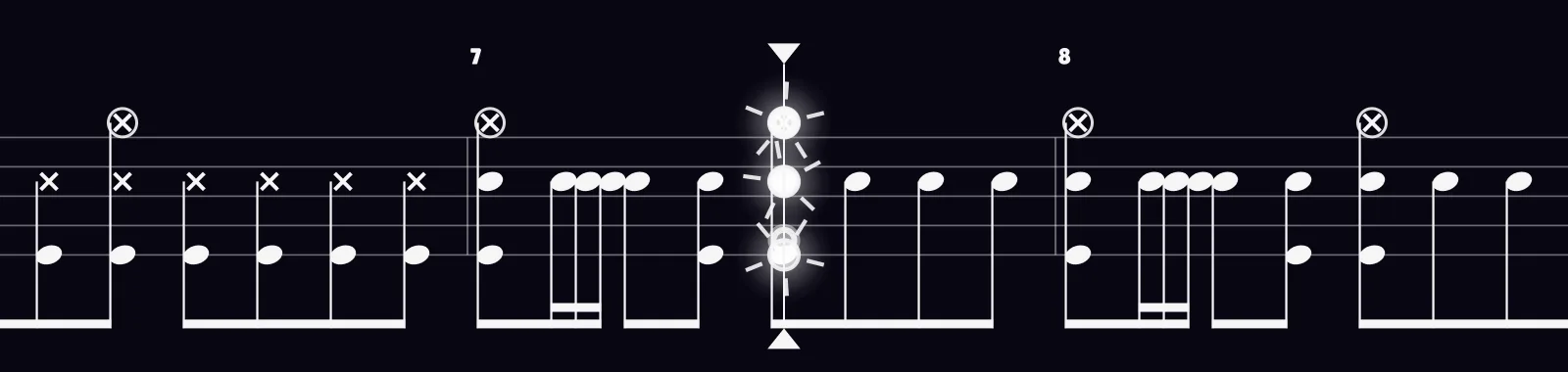 Apache by The Shadows as drum notation in DRUMY