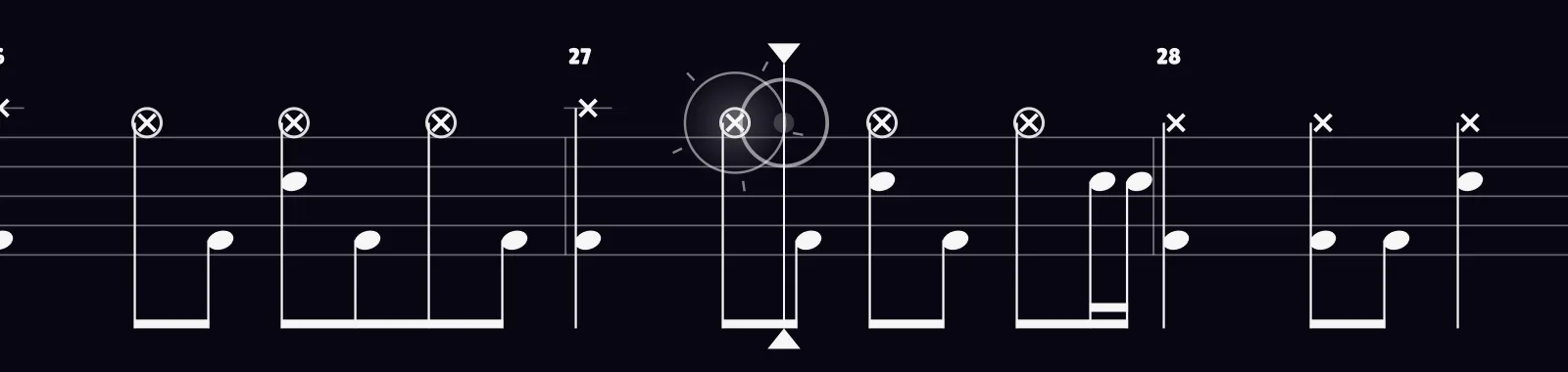 Around The Fur by Deftones as drum notation in DRUMY
