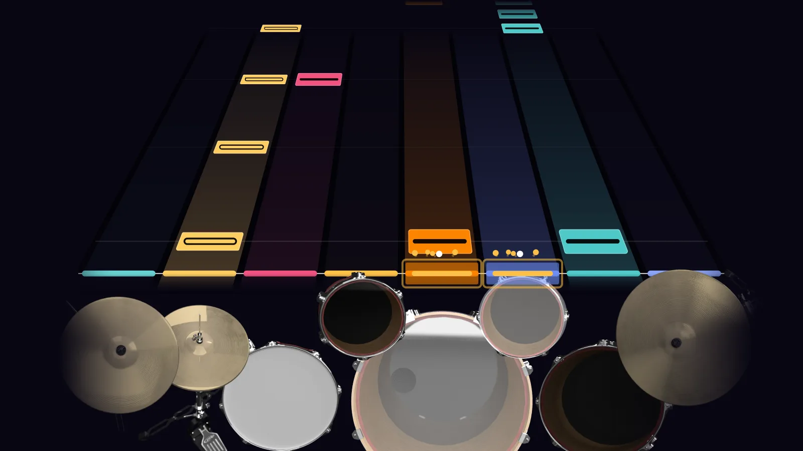 Believer by Imagine Dragons in DRUMY: the chorus falling in Beatfall