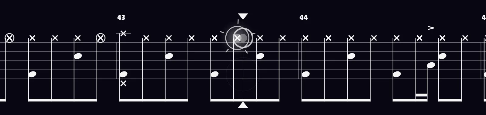 Billie Jean by Michael Jackson as drum notation in DRUMY