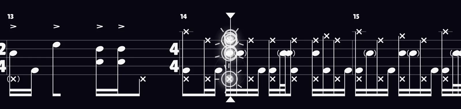 Black Hole Sun by Soundgarden as drum notation in DRUMY