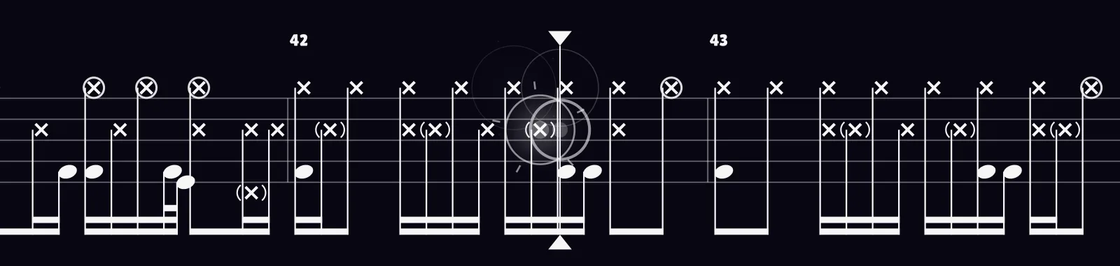 Blind by Korn as drum notation in DRUMY