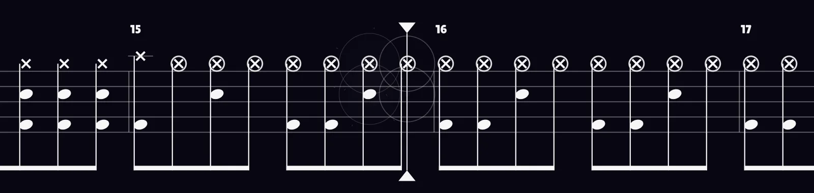 Buddy Holly by Weezer as drum notation in DRUMY