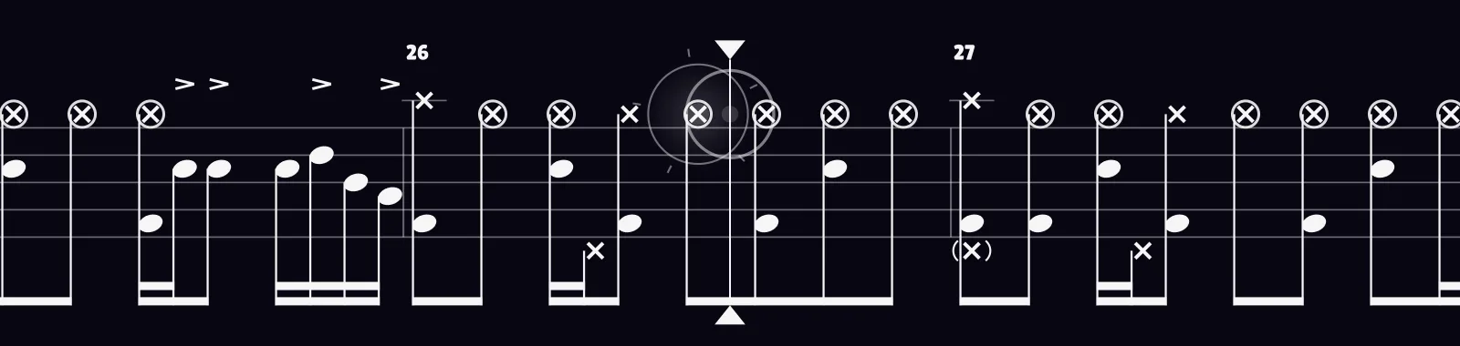 Can't Stop by Red Hot Chili Peppers as drum notation in DRUMY