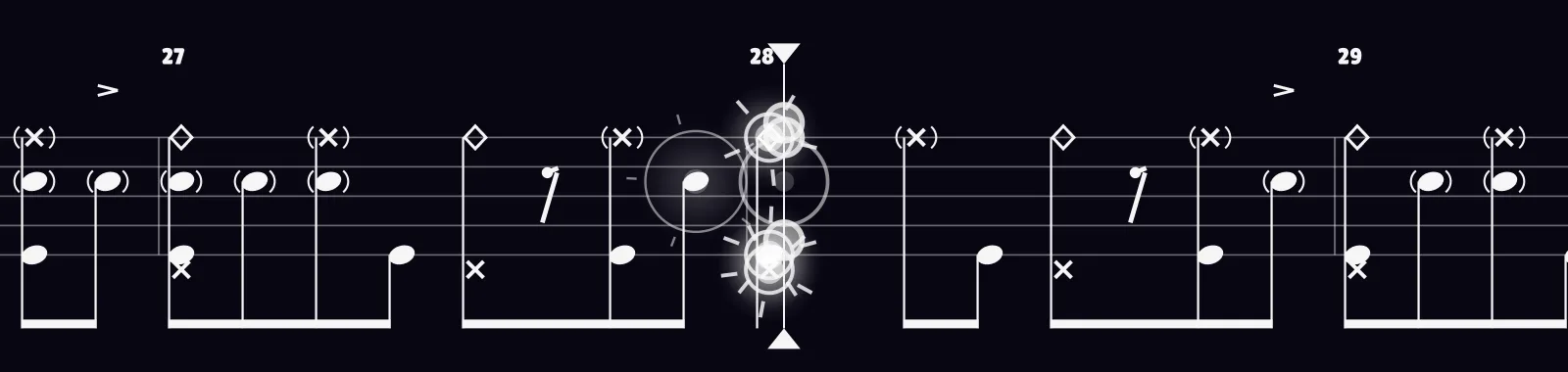 Caravan. by John Wasson as drum notation in DRUMY