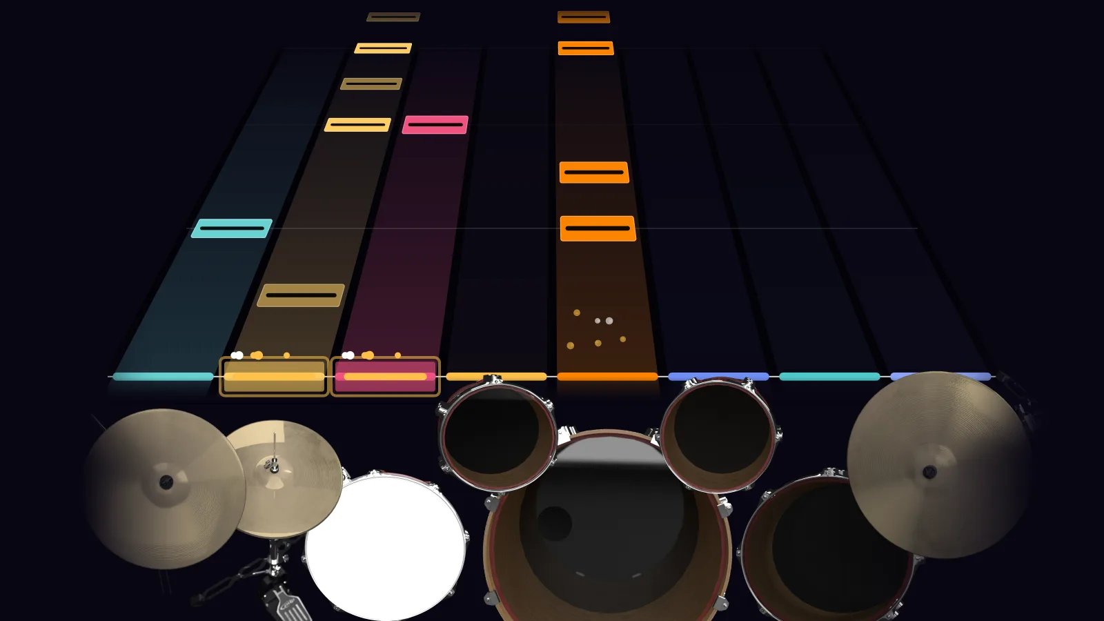 Come As You Are by Nirvana in DRUMY: the chorus falling in Beatfall