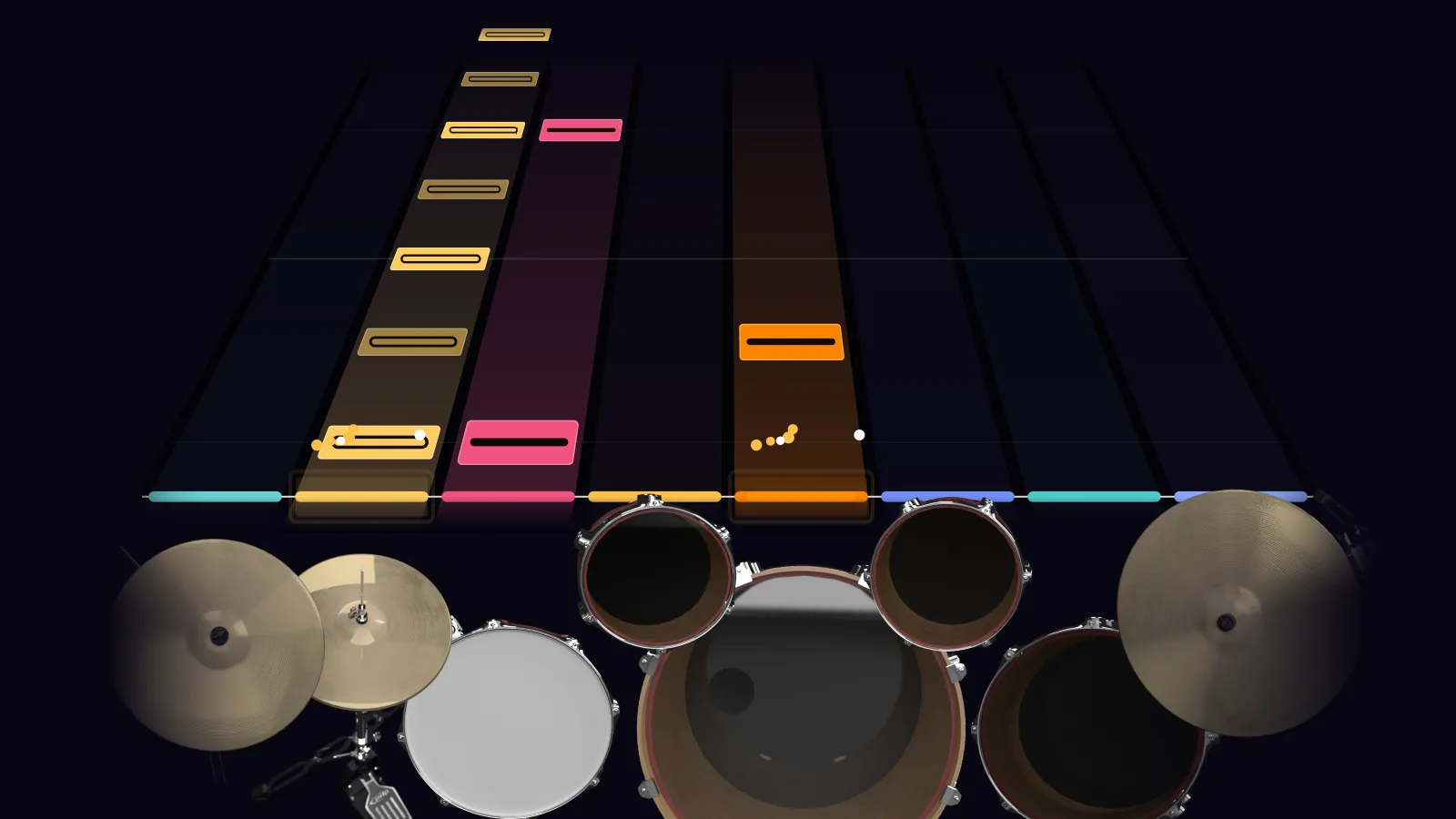 Dancing Days by Led Zeppelin in DRUMY: the chorus falling in Beatfall