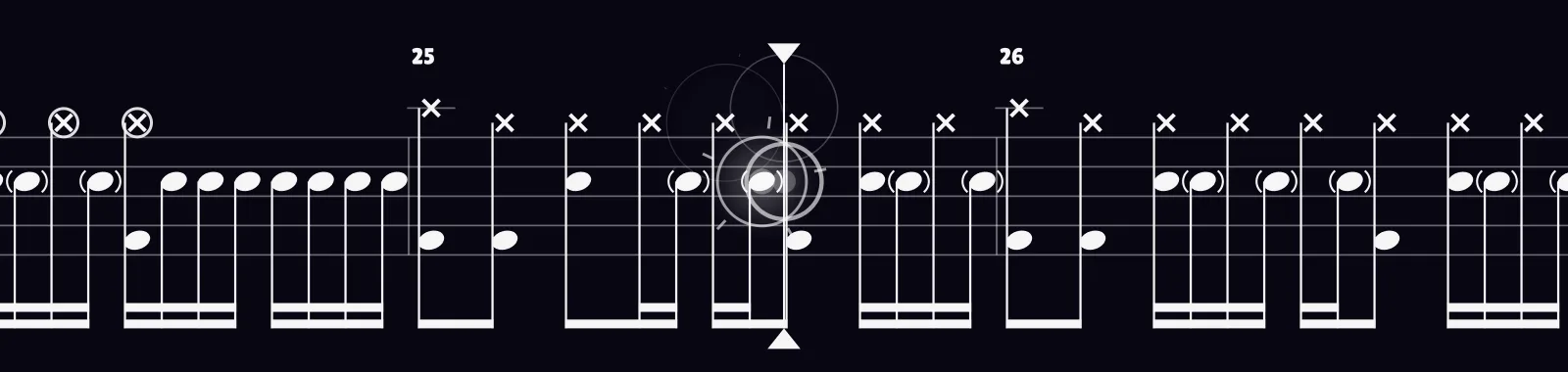 Dani California by Red Hot Chili Peppers as drum notation in DRUMY