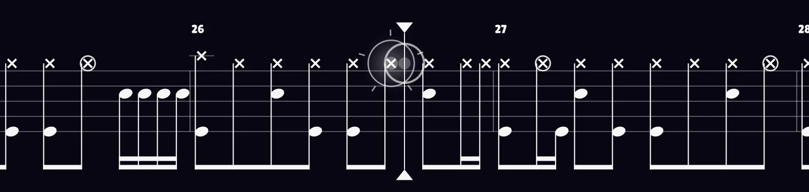 Don't You Forget About Me by Simple Minds as drum notation in DRUMY