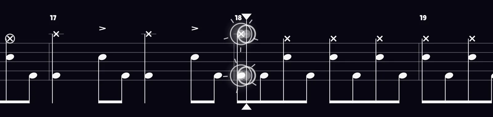 Drain You by Nirvana as drum notation in DRUMY