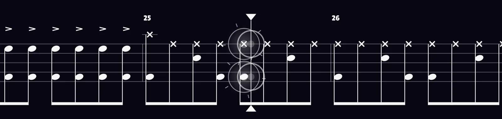 Dream On by Aerosmith as drum notation in DRUMY