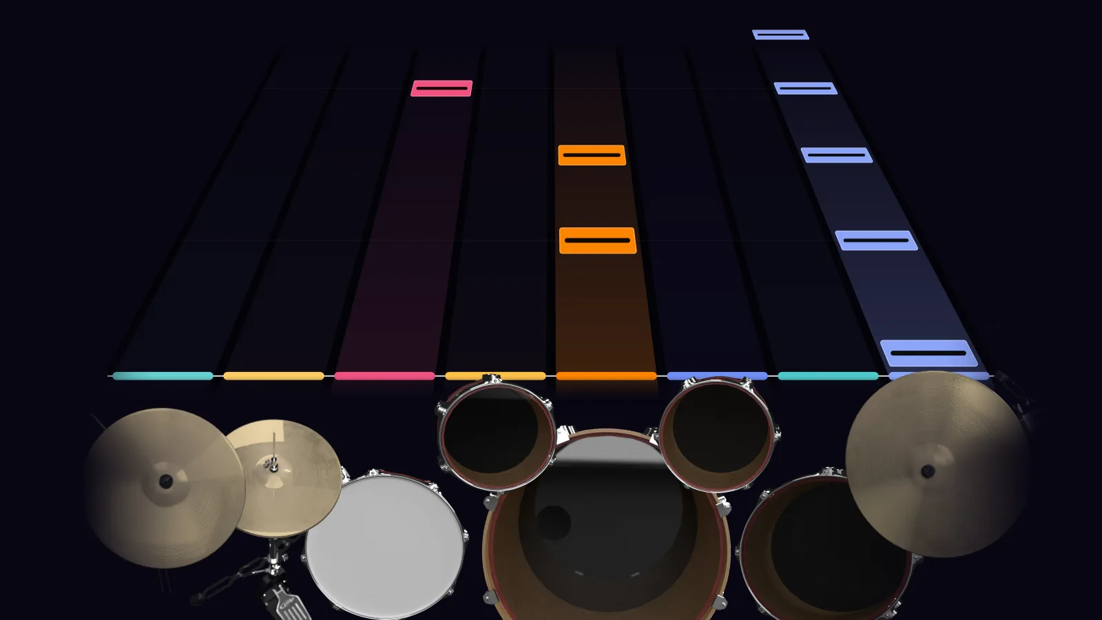 Dreamer by Ozzy Osbourne in DRUMY: the chorus falling in Beatfall