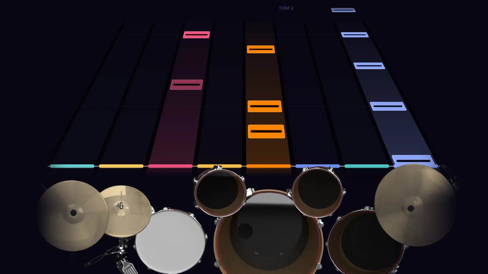 Drown by Smashing Pumpkins in DRUMY: the chorus falling in Beatfall