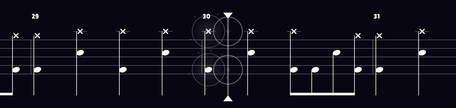 Dull Knives (Cut Better) by The Warning as drum notation in DRUMY