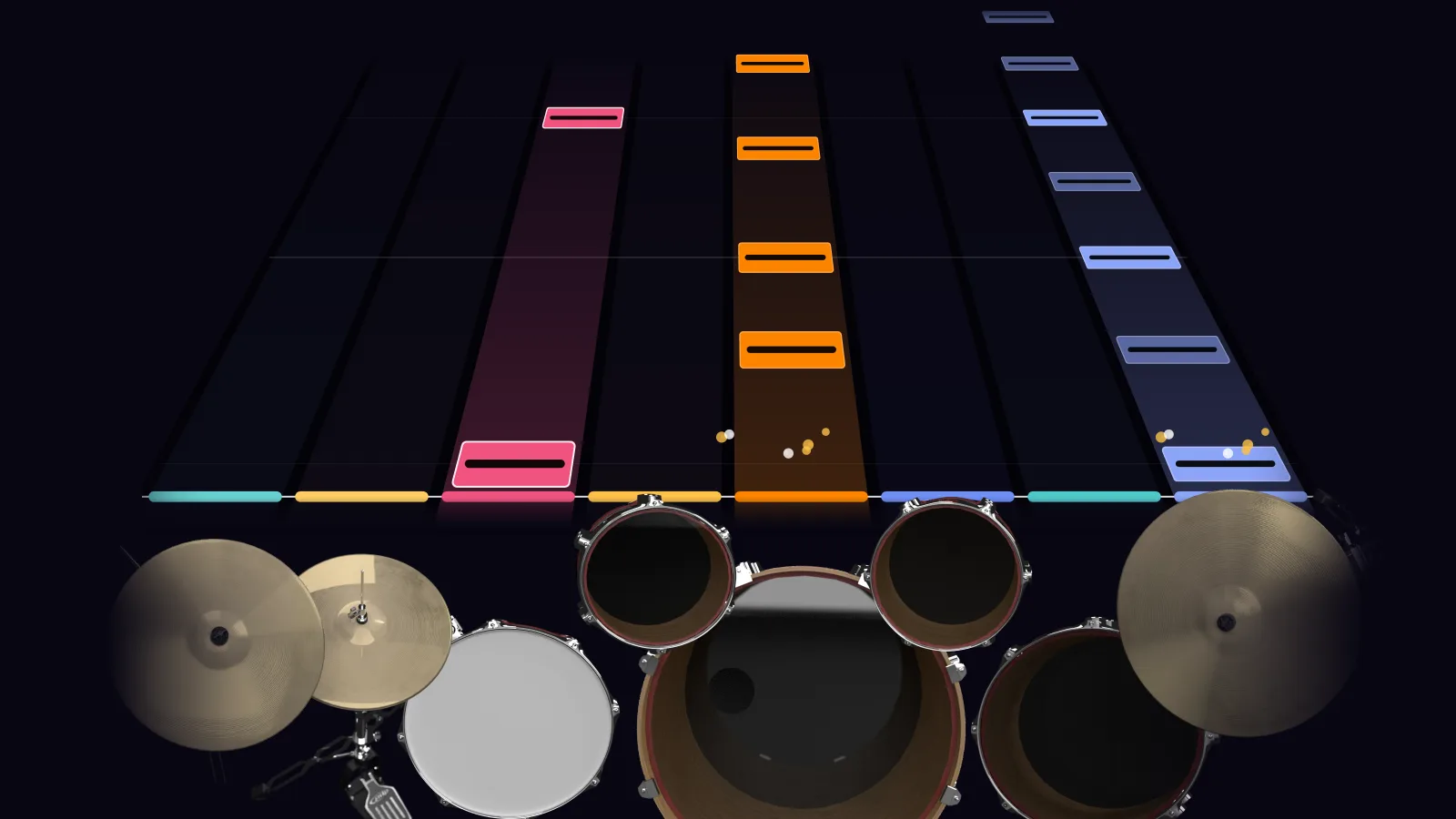 Even Flow by Pearl Jam in DRUMY: the chorus falling in Beatfall