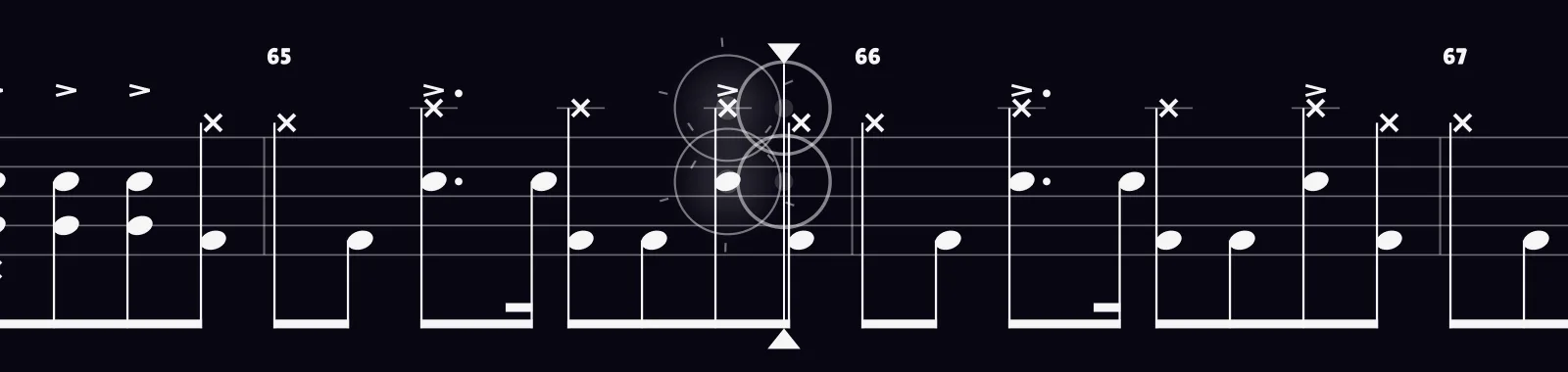 Everlong by Foo Fighters as drum notation in DRUMY
