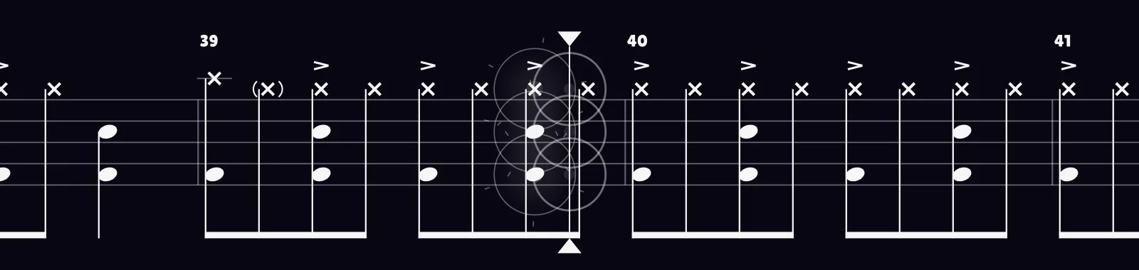 Eye Of The Tiger by Survivor as drum notation in DRUMY