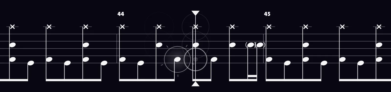 Eyeless by Slipknot as drum notation in DRUMY