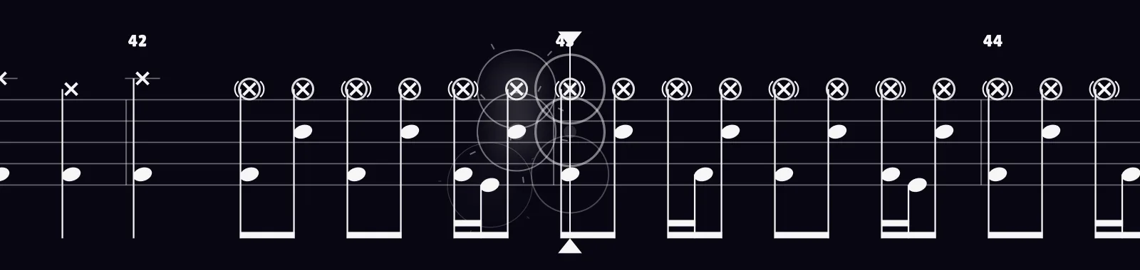 Follow The Reaper by Children of Bodom as drum notation in DRUMY