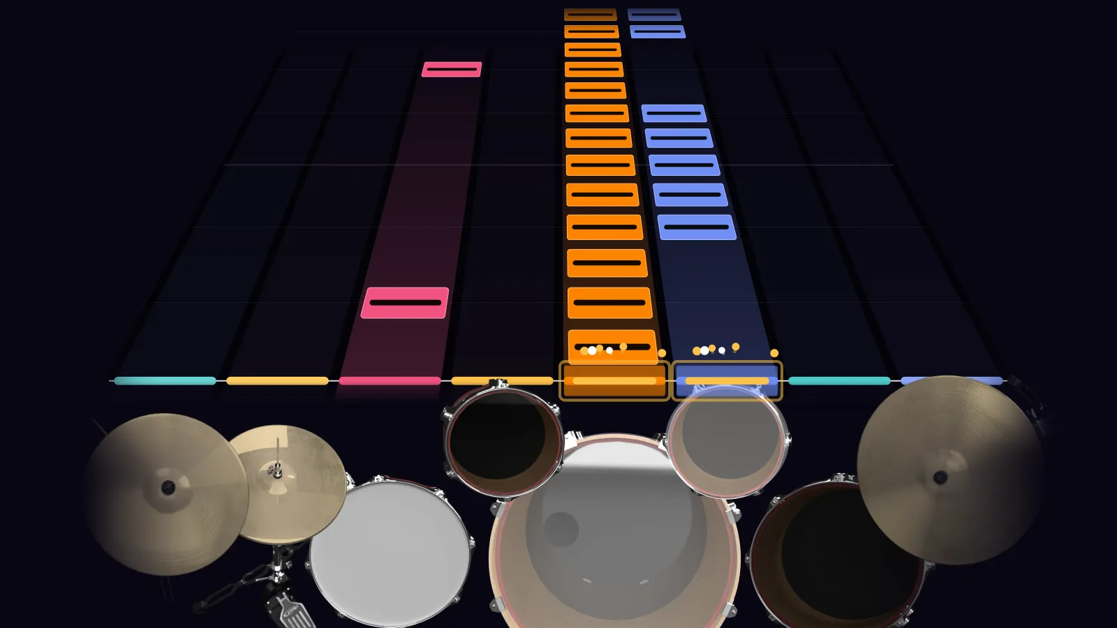 Fuel by Metallica in DRUMY: the chorus falling in Beatfall