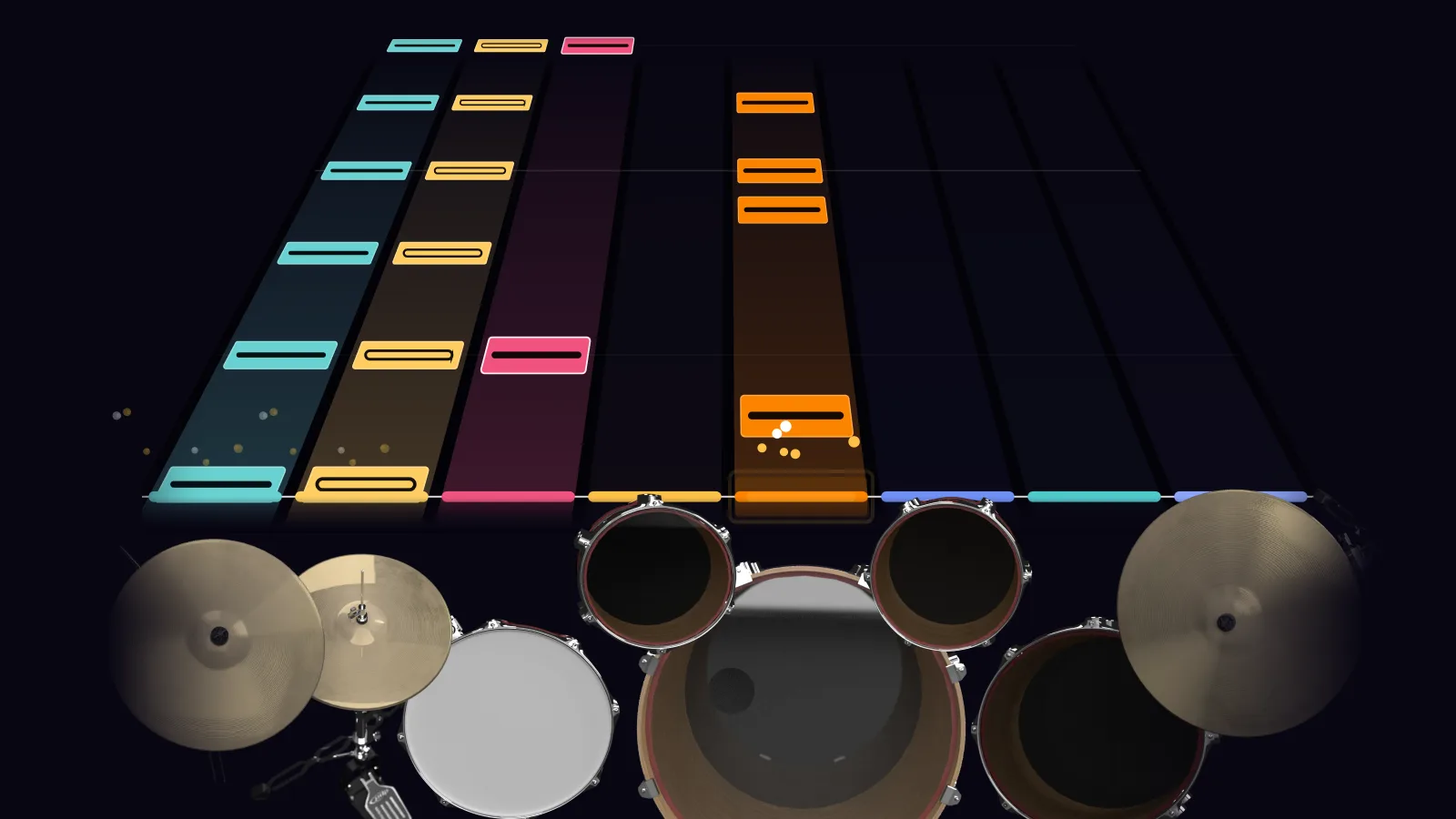 Good Times Bad Times by Led Zeppelin in DRUMY: the chorus falling in Beatfall
