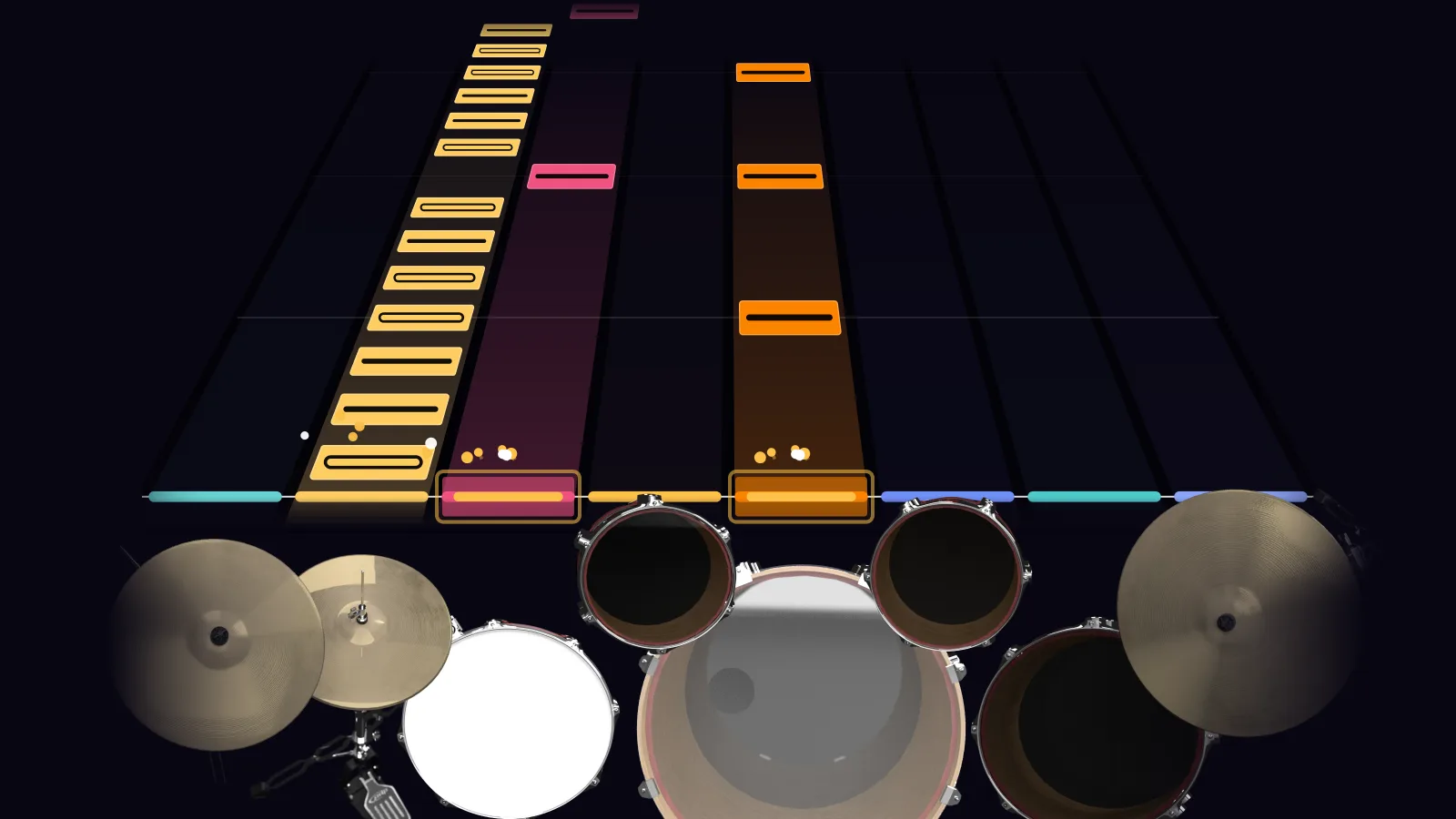 Hard Times by Paramore in DRUMY: the chorus falling in Beatfall