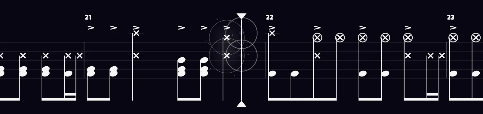 Heart-Shaped Box by Nirvana as drum notation in DRUMY