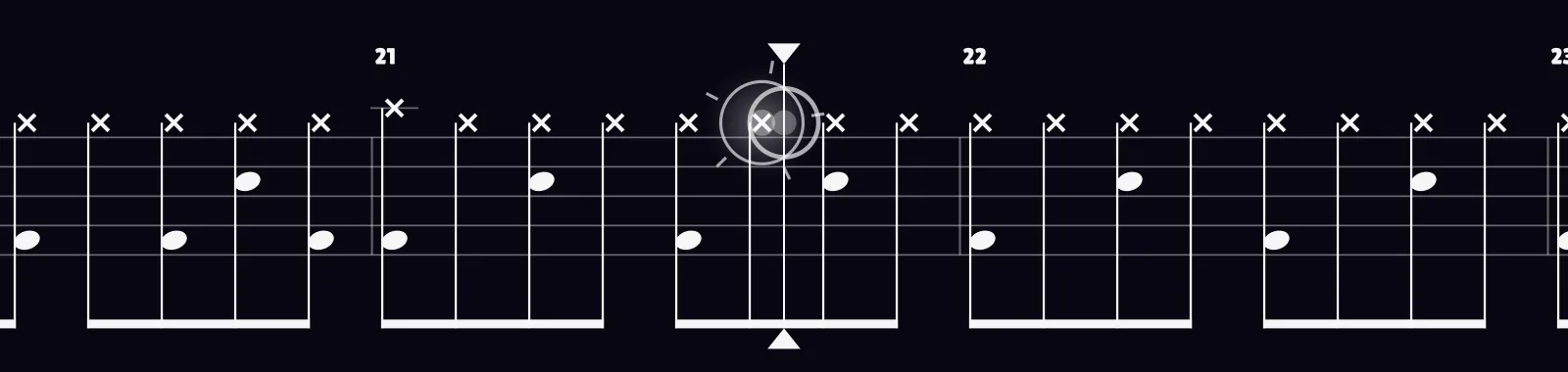Heroes by Hollywood Vampires as drum notation in DRUMY