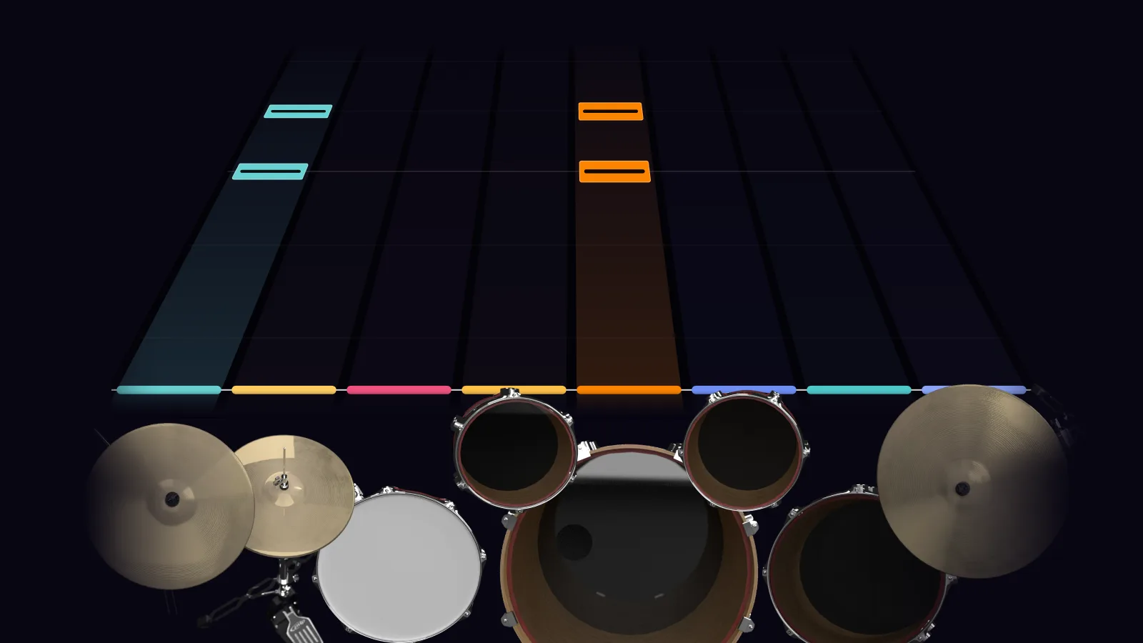 Hit The Floor by Bullet for My Valentine in DRUMY: the chorus falling in Beatfall