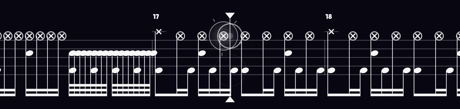In Bloom by Nirvana as drum notation in DRUMY
