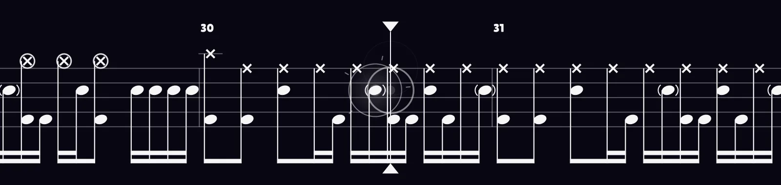 Interstate Love Song by Stone Temple Pilots as drum notation in DRUMY