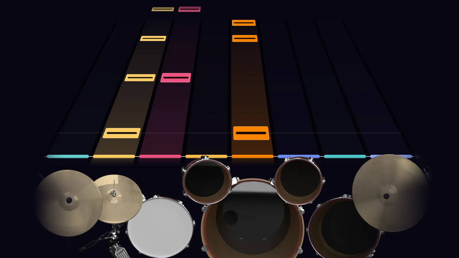 Killer Queen by Queen in DRUMY: the chorus falling in Beatfall