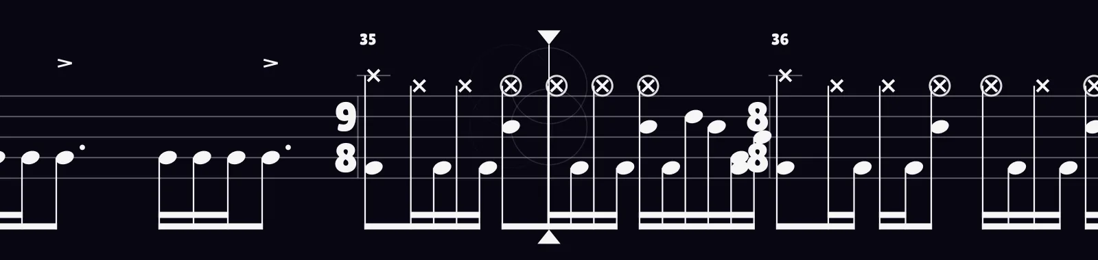 Lateralus by Tool as drum notation in DRUMY