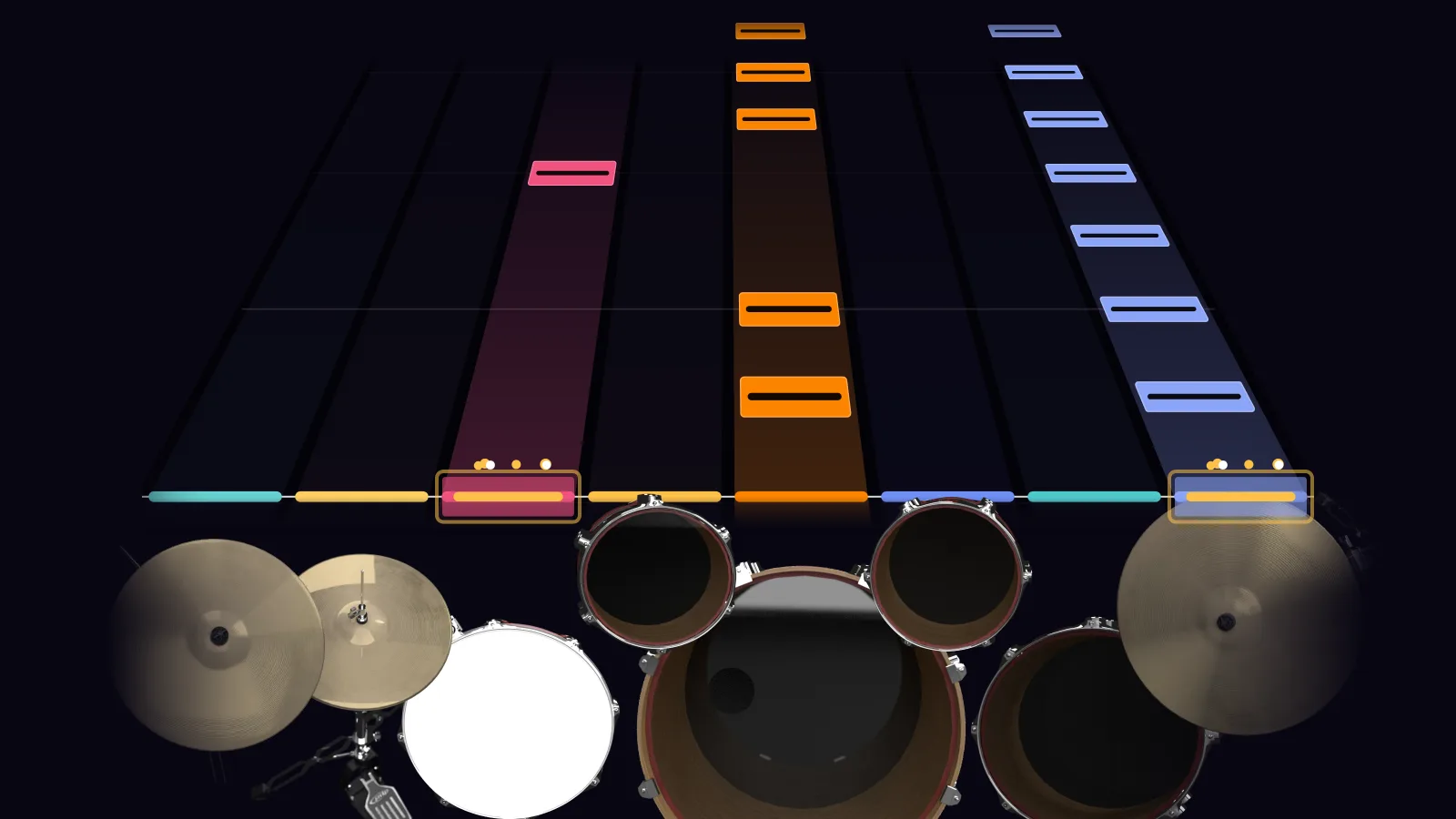 Lithium by Nirvana in DRUMY: the chorus falling in Beatfall