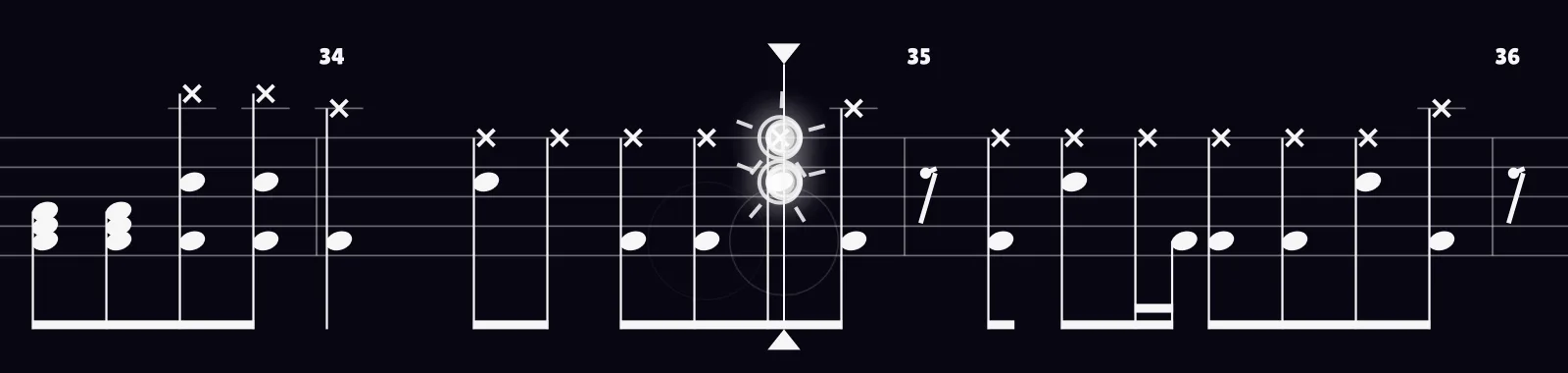 Man In The Box by Alice in Chains as drum notation in DRUMY