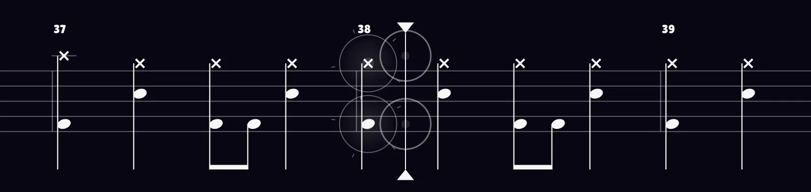 Misery Business by Paramore as drum notation in DRUMY
