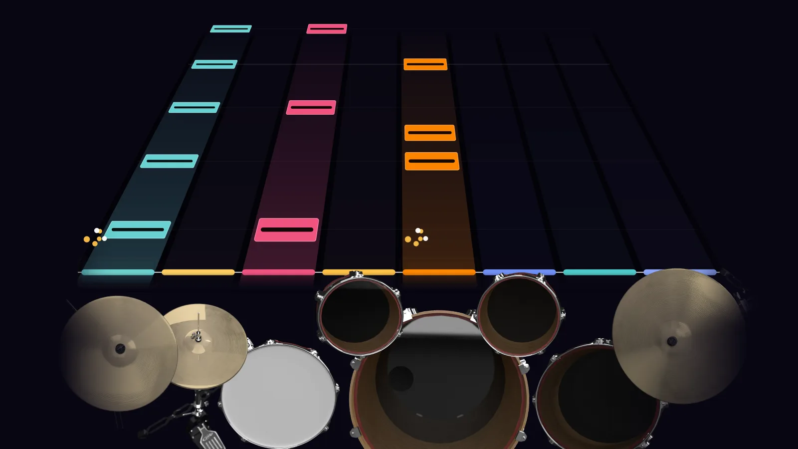 Misery Business by Paramore in DRUMY: the chorus falling in Beatfall