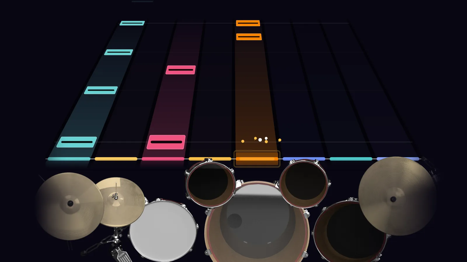 My Heart by Paramore in DRUMY: the chorus falling in Beatfall