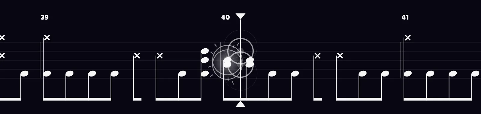 My Hero by Foo Fighters as drum notation in DRUMY