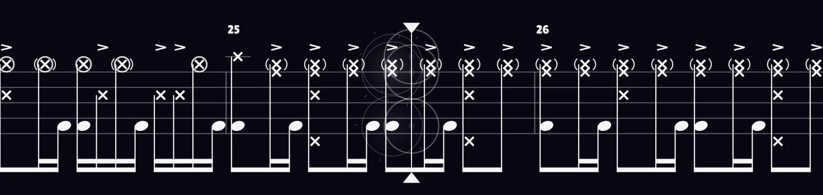 My Own Summer (Shove It) by Deftones as drum notation in DRUMY