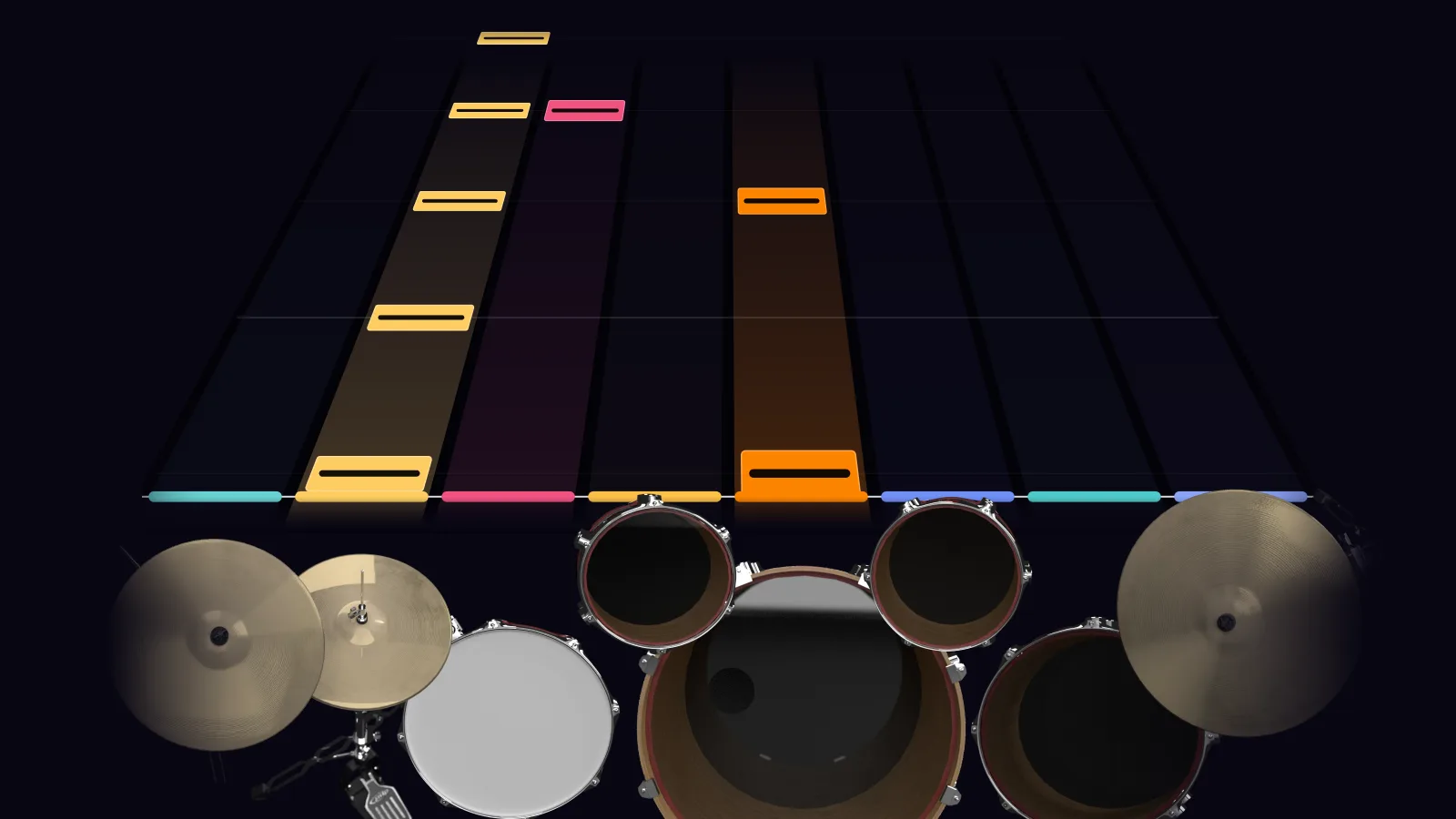 Never Too Late by Three Days Grace in DRUMY: the chorus falling in Beatfall