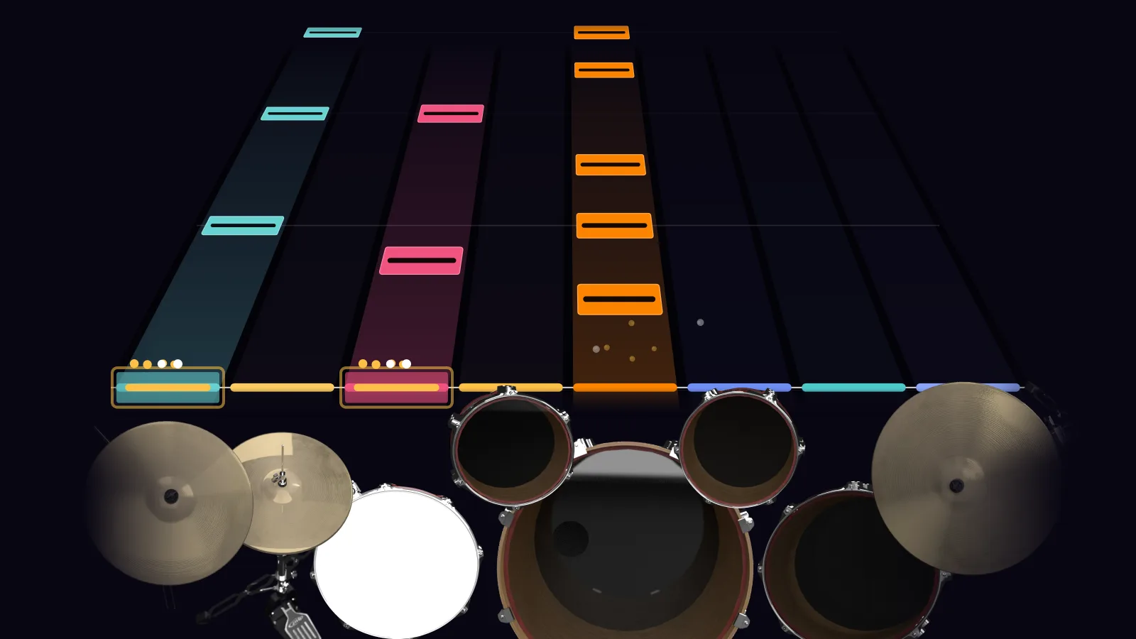 Night Terror by Dream Theater in DRUMY: the chorus falling in Beatfall